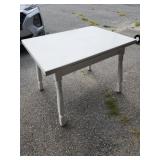 Refractory table painted white.  Pick up only.