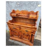 MCM Colonial Revival Pine drysink with 4 drawers