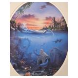 " Dolphin Gathering "  by David Miller signed and