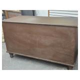 Pine Blanket Chest,  Dovetailed case,  turned