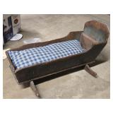 Ancient Primitive Cradle as found look at