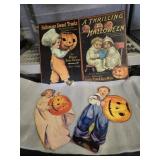 4 Metal Reproduction Halloween Accent Signs  2