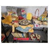 Easter Decorations- Cardboard Eggs , Crepe Paper