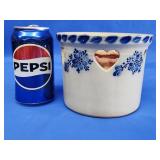 Eldreth Pottery cobalt blue decorated candle