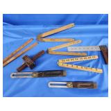 Marbles scribe made in Sheffield England, 2 wood