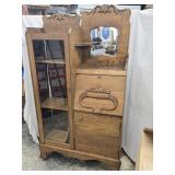 Oak Side by Side Bookcase Desk,  has applied