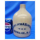 Froehlich & Koehler Newark, N.J. stoneware jug