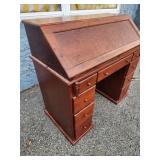 Custom made Walnut  flip front kneehole