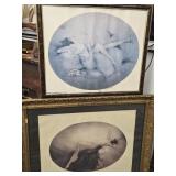 2 Louis Icart framed Prints  look at pictures for