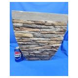 Slate style planter.   15" H x 14.5" across.