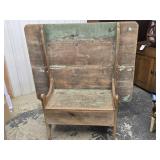 Early 2 Board top Pine Bench Table , Southern