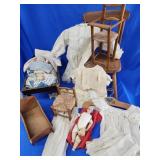 Vintage bisque doll BROKEN HEAD, Vintage dool