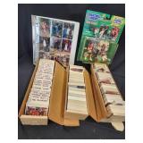 Basketball and Football cards and Starting Line