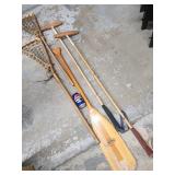 Feather Brand paddle 48' L, 2 vintage lacrosse