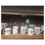 Collection of Fireman and Antique Car Mugs and