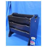 Vintage 3 compartment Magizine rack.  16' H x