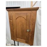 Custom made  Walnut Hanging Corner Cupboard ,