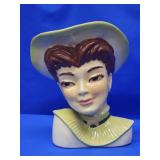 Vintage Head vases "Bonnie" made by Ceramic Art