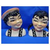Ceramic Art Studios Heads Vases "Sven" and
