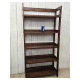 Wood Shelf measures 29"ï¿½12" 69"h look at pictures
