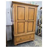 Modern Maple  Storage Cabinet with turned feet ,