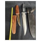 Vintage Scandinavian style knife with wood sheath