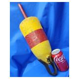 Vintage wood Maine Lobster Bouy.  Branded and