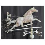 Weathervane Mid 20th century Horse and Sulky  ,