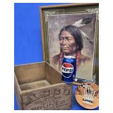ASCO Prunes wood box 10"ï¿½16" 6"h , vintage