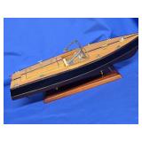 Speed Boat Model,  Wood Speed Boat 20" Chris