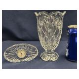 Waterford Canterbury Marquis  Vase and Sunburst