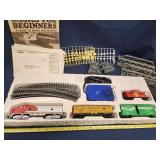 Life Like train. Santa Fe Engine,  2 box cars and