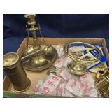 Brass Lot - Gimbal Brass Chamberstick , Brass