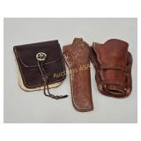 Leather Right-Side Holsters & Ammo Bag