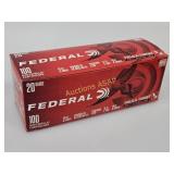 Federal 20 Gauge 100ct 7-1/2shot Shells for 2-3/4'