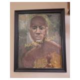 Portrait of Jack Johnson by Bob Higgins Framed Art