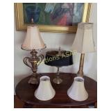 Table Lamp & Shade Assortment - Gold Colors