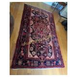 Persian Area Rug 60in x 118in Red/Blue/Black