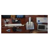Electronics Assortment - Cameras, Router, Flash