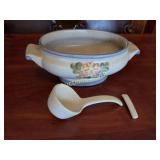 Louisville Stoneware Soup Tureen and Ladle