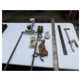 Lot of Pulleys, Wood Clamp, Square PTO Pins,Still
