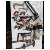 Lots of Clamps, Pipe Cutter, Caulkgun, Sockets &