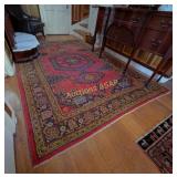 Persian Area Rug - 84in x 124in Red/Gold/Blue
