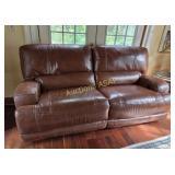 American Signature Leather LoveSeat Recliner