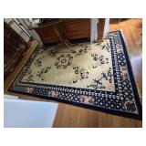 Peking Area Rug 80in x 121in Cream/Pink/Navy
