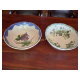 2 - Garantito Per Alimenti Italian Cermaic Bowls