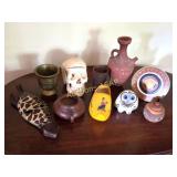 Pottery, Glass, Brass & Wooden Home Goods Decor