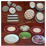 Collection of Plates Saucers & Bowls