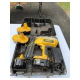 18v DeWalt 18ga Brad Nailer w/4 Batteries Charger&