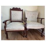 Pair of Upholstered Accent Chairs